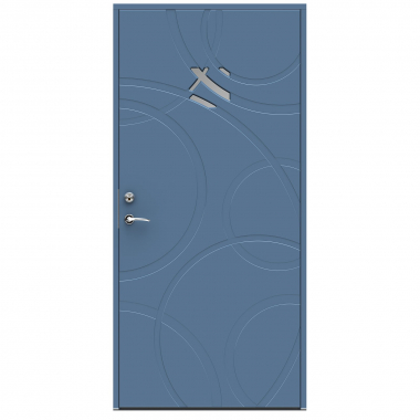 Синяя входная дверь SWEDOOR Character ECO Orbit &mdash; Финдвери