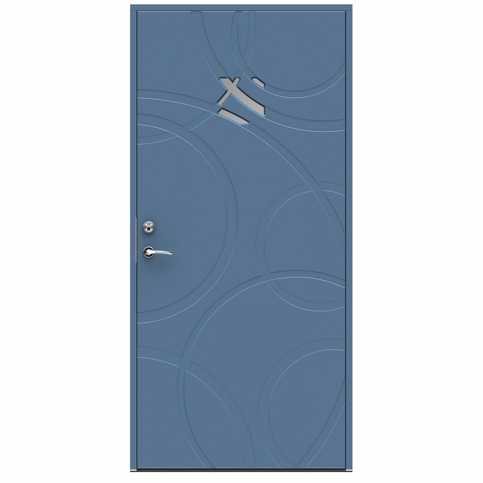 Синяя входная дверь SWEDOOR Character ECO Orbit фото 1 &mdash; Финдвери