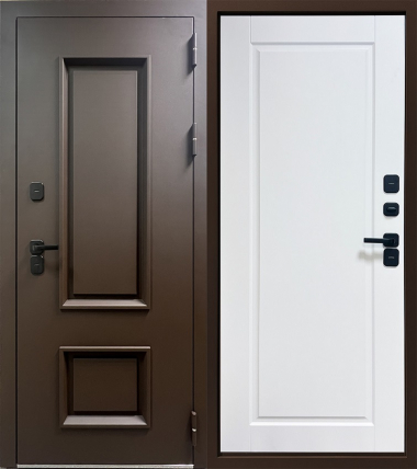 Входная дверь стальная 12 см YoDoors-811 Termo Velluto Bianco &mdash; Финдвери