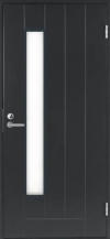 Тёмно-серая входная дверь SWEDOOR Basic 0034 фото 1 &mdash; Финдвери