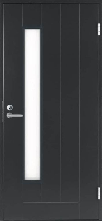 Тёмно-серая входная дверь SWEDOOR Basic 0034 &mdash; Финдвери